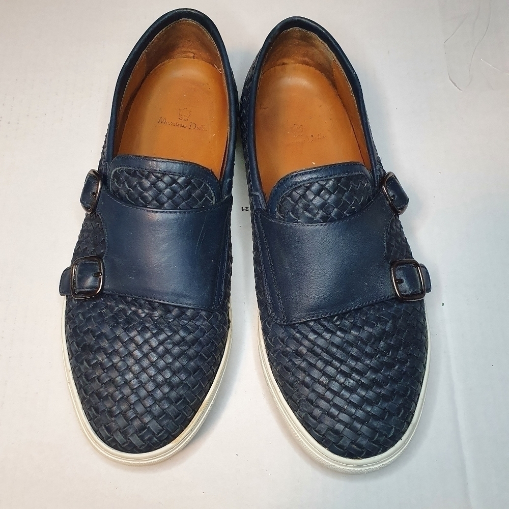 Massimo Dutti Bamba Monk Braided leather Sneaker Size 41